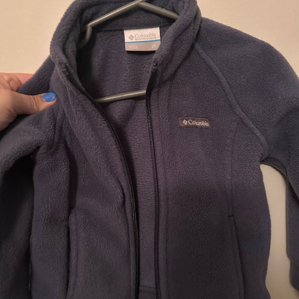 Columbia fleece toddler size 2 zip up jacket
